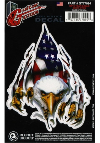 Planet Waves Rip N Tear Eagle Gt77094 Gitar Sticker