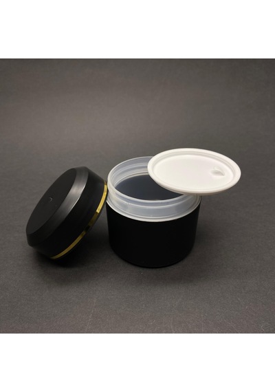 50 Ml Plastik Krem Kutusu , 50 Cc Siyah Renkli Kapaklı Krem Kavanozu X 3 Adet