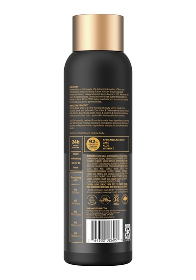 Shea Moisture African Black Soap Calm & Clearing Duş Jeli 532ml Ferah