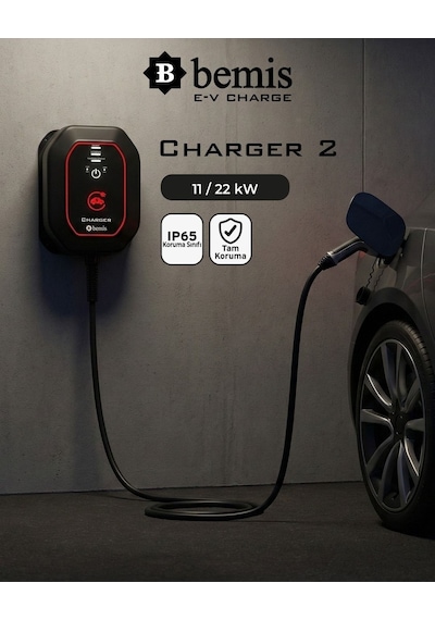 Bemis Elektrikli Araç Şarj Cihazı - Model 1 Charger 2 - 11/22 Kw - 5 Metre Ayarlanabilir 7kw - 11kw - 22kw Bemis Elektrikli Araç Şarj Cihazı - Model 1 Charger 2 - 11/22 Kw - 5 Metre Ayarlanabilir 7kw - 11kw - 22kw