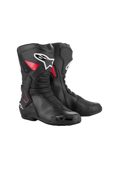 Alpinestars Smx-6 V3 Ds Wp Korumalı Motosiklet Botu Siyah Kırmızı