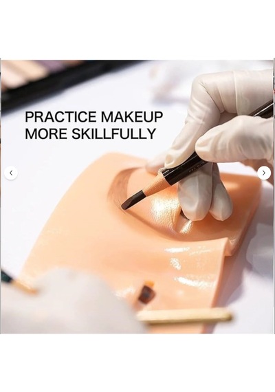 5d Silikon Makyaj Eğitim Yüzü Gerçekçi Makyaj Pratik Derisi Micropeeling Uyumlu
