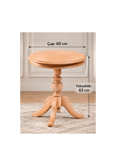 Arkhenx 5921 Lüks Fiskos Cilasız Ham + Çay Sehpası +yan Sehpa+ Servis Sehpası+dekoratif Sehpa Bzs1