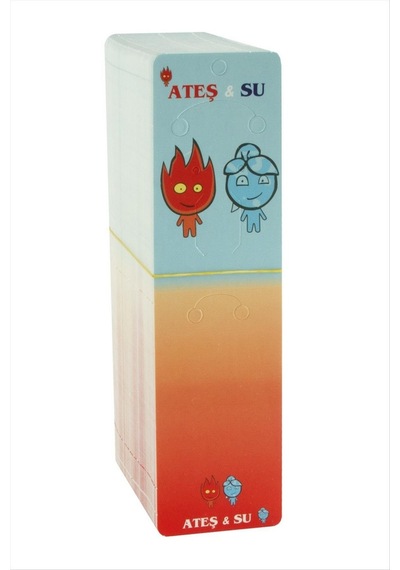 Ateş - 553 - Su Dik Set Kolye Kartı - Kmrsfres - - Kırmızı