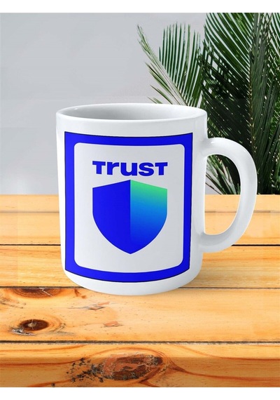 Trust Wallet Baskılı Kupa Bardak Kişiye Özel Desen 3 Çok Renkli