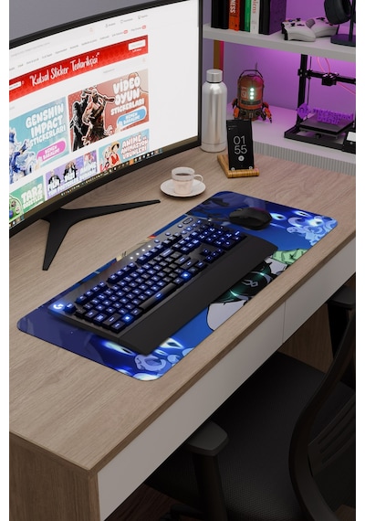 Hades 2 Kaymaz Dikişli Kauçuk Oyuncu Mousepad V3 - 70x30 Xl Gaming Mouse Pad Fare Altlığı