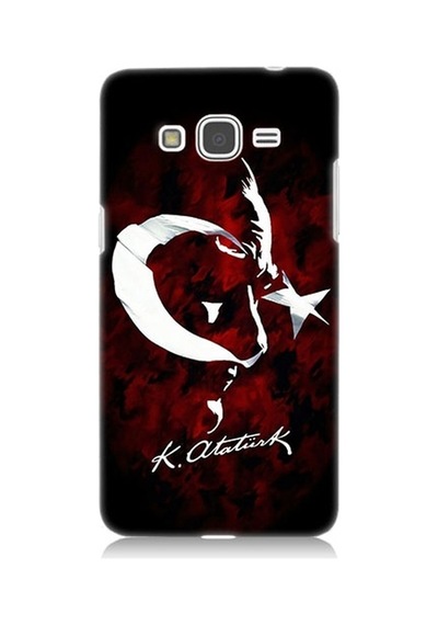 Samsung Galaxy Grand Prime Uyumlu Bayrak Ve Atatürk İmza Desenli Silikon Kılıf