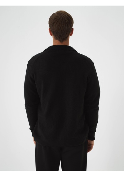 Xint Siyah Yumuşak Dokulu Regular Fit Hırka 801861
