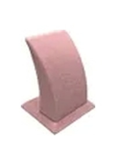Süet Kumaş Pembe Renk Ayaklı 9/7 Cm Küpe Sergileme Dekoru Çok Renkli
