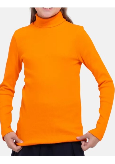Alya Underwear Balıkçı Yaka Pamuklu Fitilli Kumaş Çocuk Kaşkorse Unisex Body Turuncu