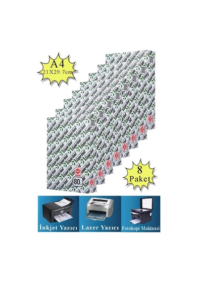 Copierbond Fotokopi Kağıdı A4 80 Gr 500 Lü 8 Paket