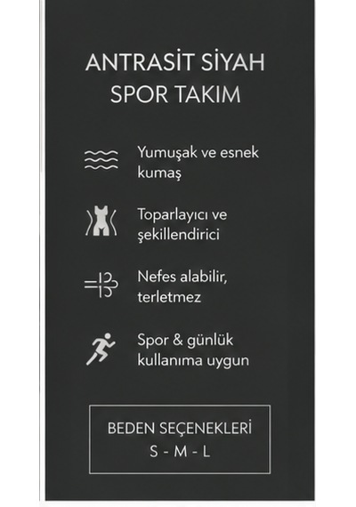 Cocosushicooo Kadın Siyah Spor Takım Esnek Kumaş Yüksek Bel Biker Tayt Ve Spor Büstiyer Takım