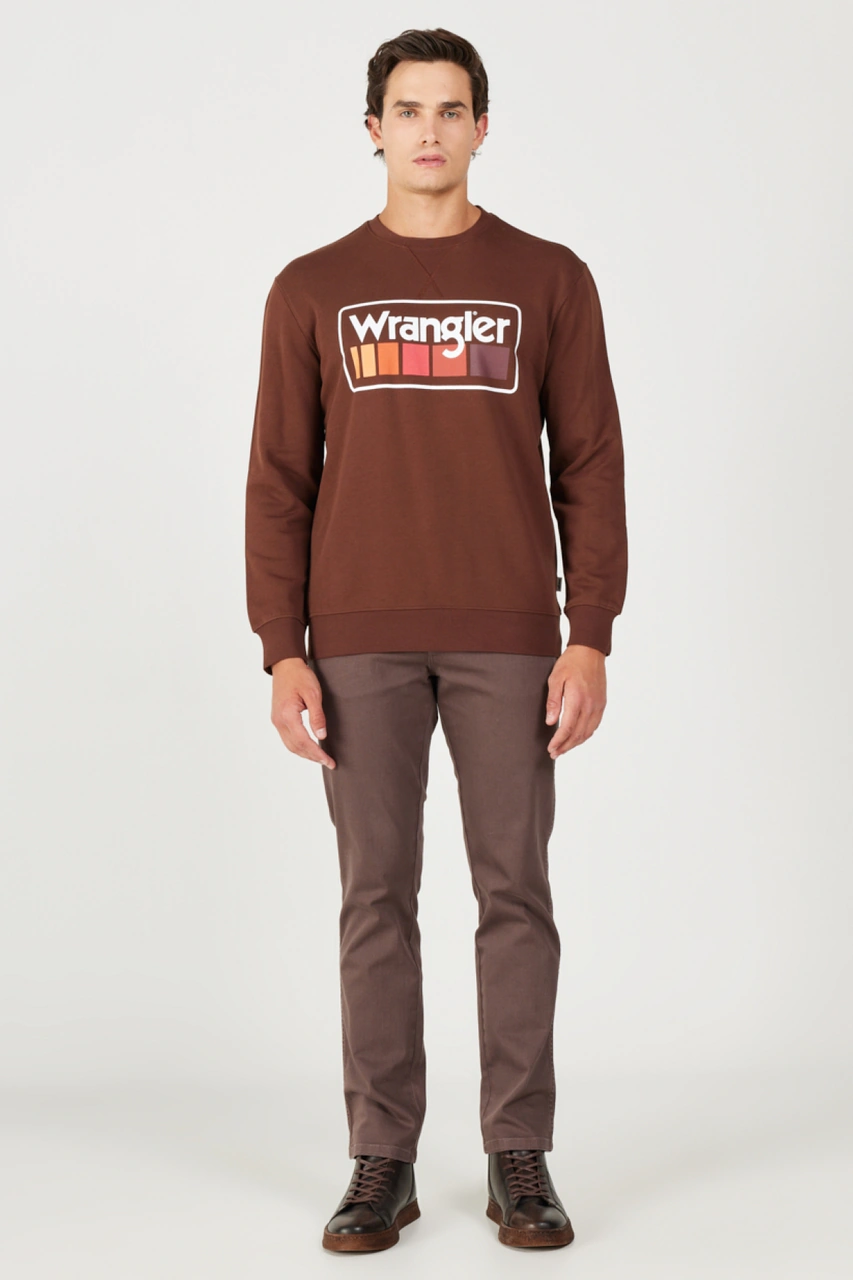 Wrangler Erkek Sweat W646h1 H44 Kahve Kahve