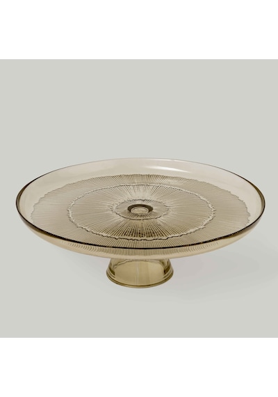 Linens Clarity Ayaklı Tabak 28x9,5 Cm Bronz