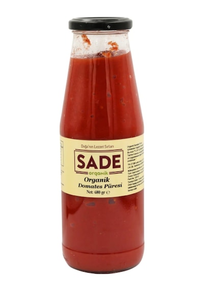 Sade Organik Domates Püresi 680 Gr.