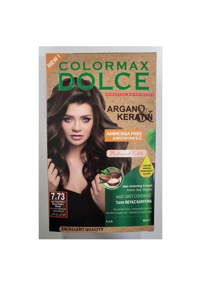 Dolce Amonyaksız, Doğal Set Boya - 7.73 Açık Tütün Kahve
