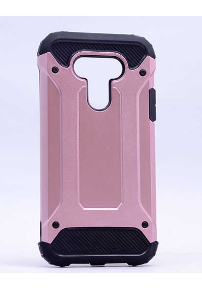 Noktaks - Lg G5 Uyumlu - Kılıf Çift Katman Zırh Tank Crash Military Kapak - Rose Gold Rose Gold