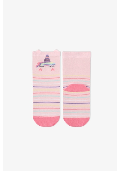 Penti Kız Çocuk Pembe Unicorn Sky Pamuklu 4 Çift Soket Çorap