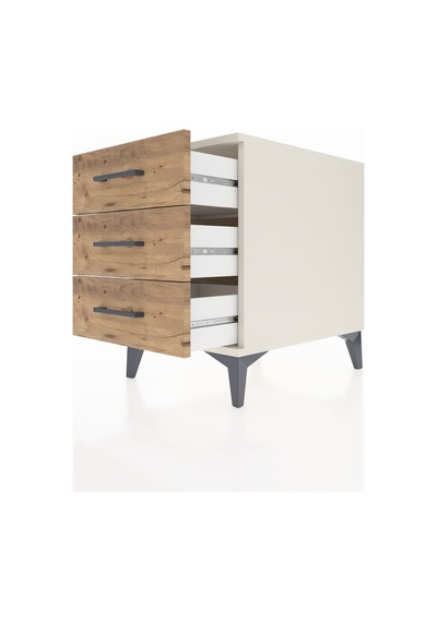 Kronos Komodin 3 Çekmeceli 44x59x64 Aytaşı-çam Aytaşı