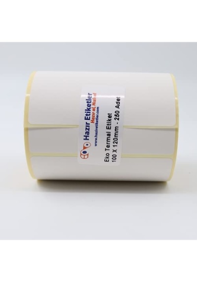 Al Hızlı Al Kargo Etiketi Eko Termal Etiket 100mm X 120mm Ruloda 400 Adet 40mm Çapında Direk Termal Transfer Etiketi 1