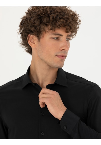 Pierre Cardin Erkek Siyah Gömlek Desenli 50275692-vr046 Siyah Pierre Cardin Erkek Siyah Gömlek Desenli 50275692-vr046 Siyah