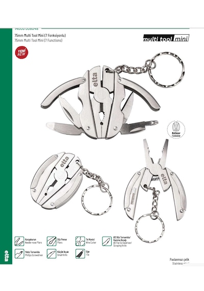 75mm Multi Tool Mini 7 Fonksiyonlu