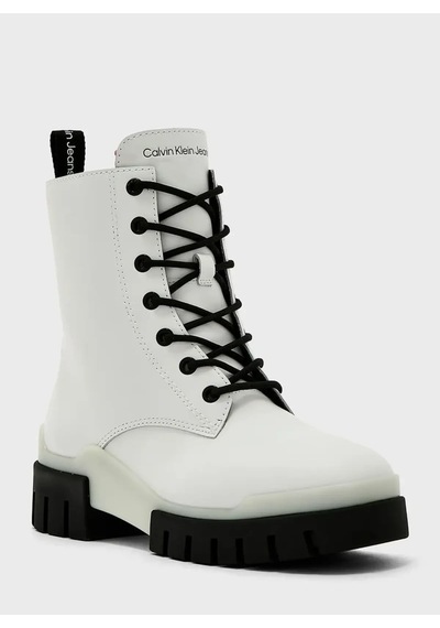 Calvin Klein Combat Mıd Laceup Tr Kadın Beyaz Bot