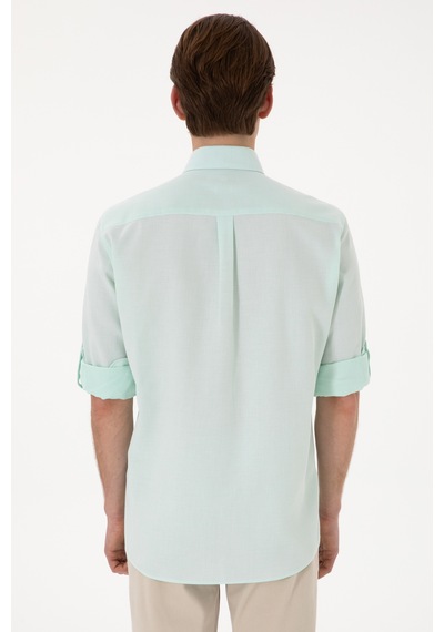 U.S. Polo Assn. Erkek Mint Regular Fit Cepli Gömlek 50306340-VR090