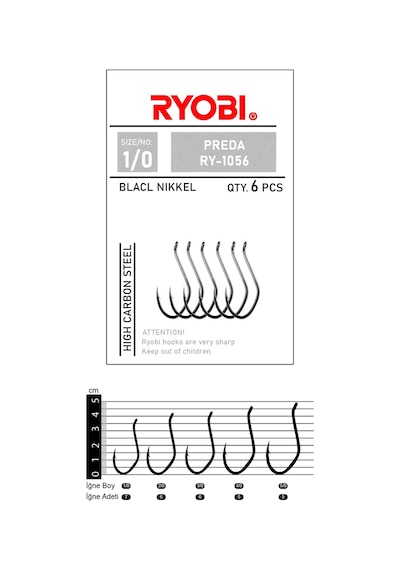 Ryobi İğne Preda Ry-1056 No : 3/0
