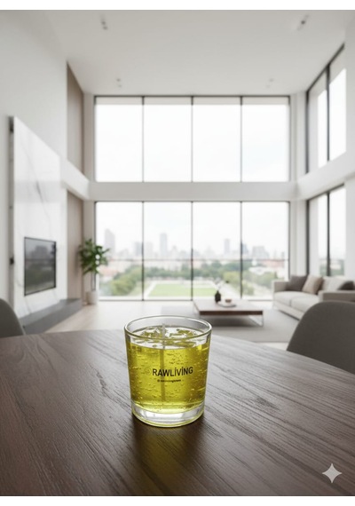 Limon Kokulu Dekoratif Mum Açık Sarı