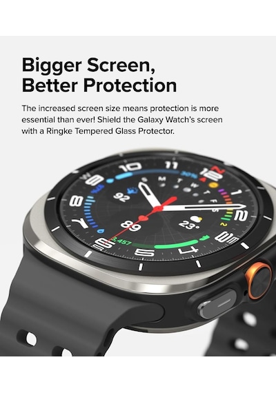 Samsung Galaxy Uyumlu Watch 7 Ultra 47mm Kolay Uygulama Aparatlı Cam Ekran Koruyucu
