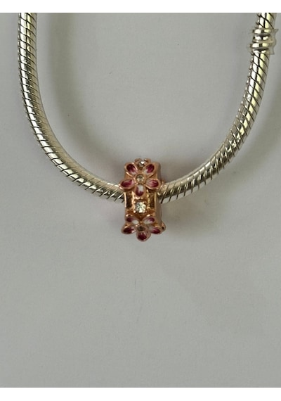 Fubena Rose Çiçek Klips Charm