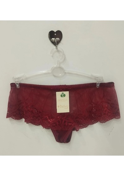 Belvü Kadın Dantelli Hipster Külot Bordo