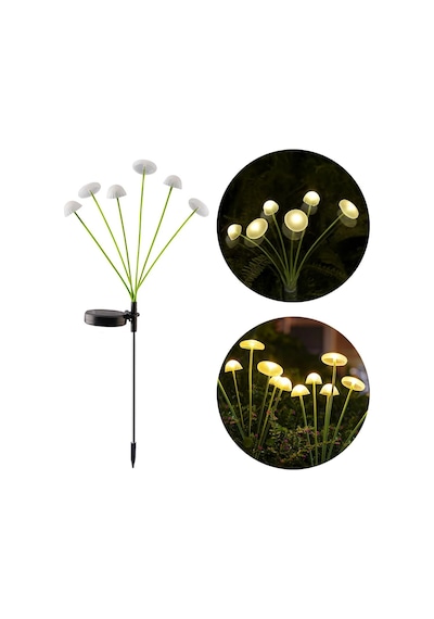 Upway Jellyfish Güneş Enerjili 6 Led Işıklı Dekoratif Bahçe Peyzaj Lambası