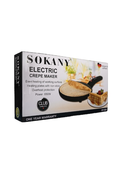 Sokany HY-901 650 W Krep Ve Pankek Makinesi