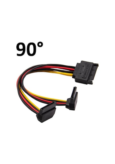 90 Derece Sata Power Çoğaltıcı 2 Li Y Splitter Sata Güç Kablo 90 Derece Sata Power Çoğaltıcı 2 Li Y Splitter Sata Güç Kablo