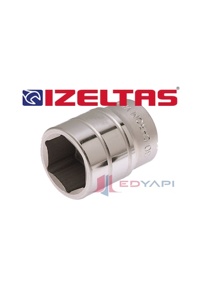 İzeltaş 3-4" Altı Köşe Lokma Anahtar 22 Mm Polisajlı