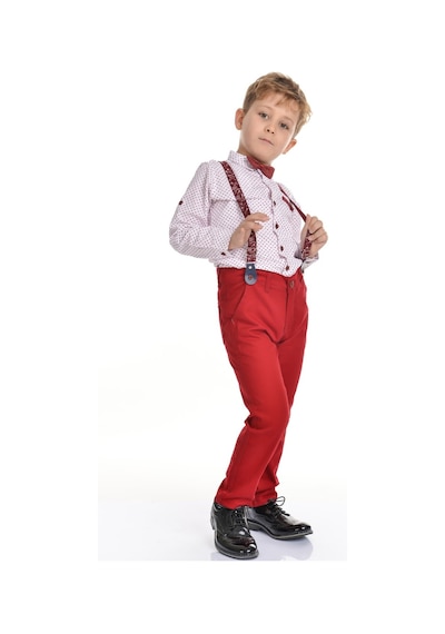 Renkli Pantolon Gömlekli Erkek Çocuk Takım 001