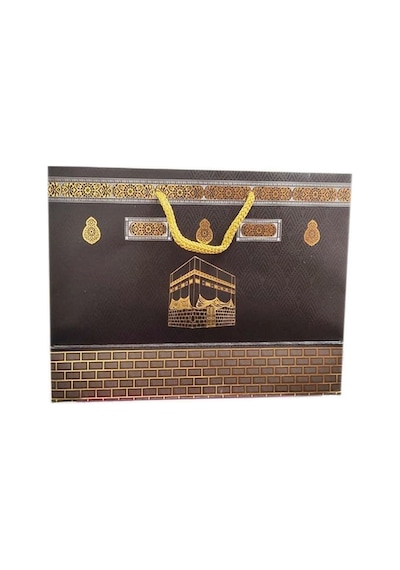 Büyük Boy Kabe Desenli Çanta Hac-umre Hatırası 10 Adet