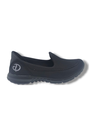 Diva Mod 801-26 Triko Konforlu Esnek Kadın Yürüyüş Ayakkabısı Sneaker Siyah