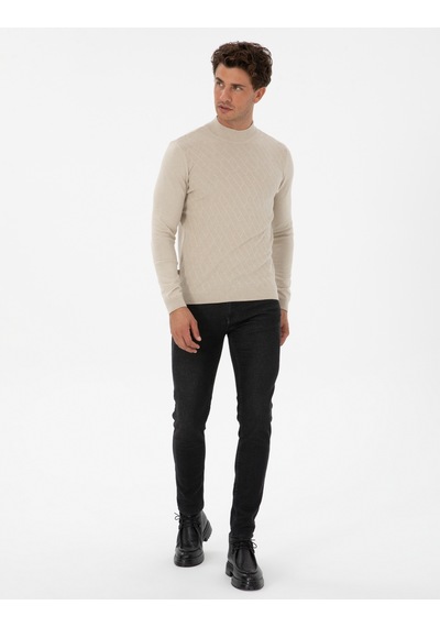 Pierre Cardin Erkek Kum Melanj Kazak /triko 50318128-vr123 Kum Melanj