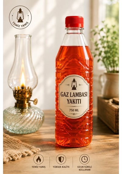 Gaz Lambası Yakıtı 750 Ml Temiz Yanışlı İs Yapmayan Nostaljik Gaz Lambası Yakıtı Uzun Süreli Kullanım Kırmızı