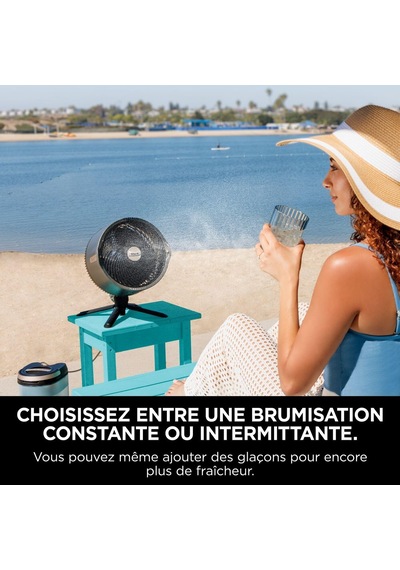 Flexbreeze Promist Taşınabilir Buharlı Fan İç Ve Dış Mekan Uyumlu, Siyah Fa300eu