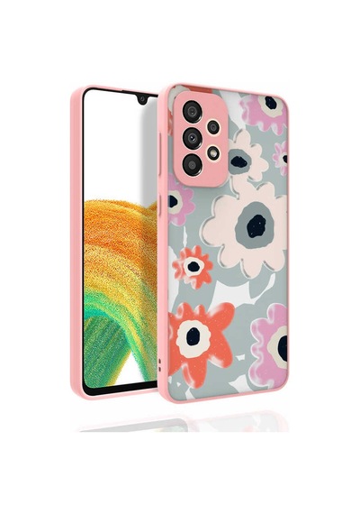 Galaxy Uyumlu A33 5g Kılıf Desenli Kamera Korumalı Parlak Nora Kapak - No5 NO5 No5