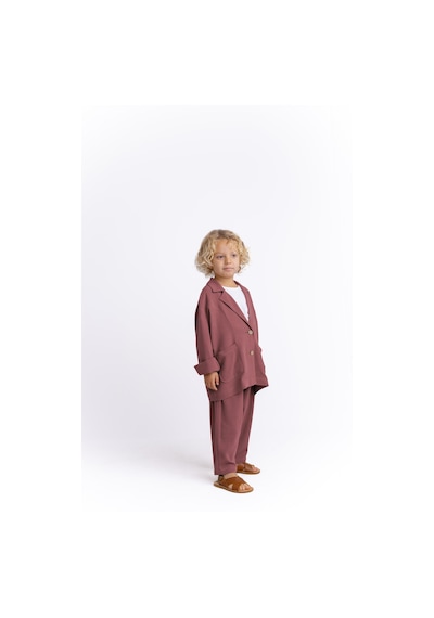 Oliven The Kid Unisex Keten Blazer Ceket Mürdüm Mürdüm