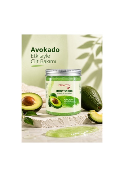 Body Scrub Avokado Özlü Besleyici Arındırıcı Nemlendirici Vücut Peelingi 250 Ml