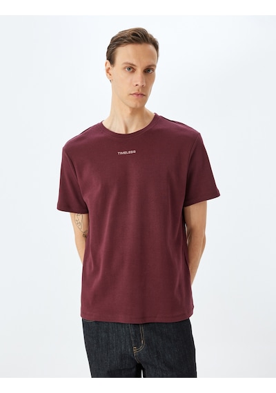 Koton Slogan Baskılı Tişört Bisiklet Yaka Kısa Kollu Pamuklu Bordo 5wam10221hk Bordo Koton Slogan Baskılı Tişört Bisiklet Yaka Kısa Kollu Pamuklu Bordo 5wam10221hk Bordo