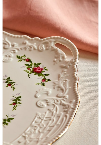 Karaca Vintage Rose Tepsi 35 Cm Çok Renkli