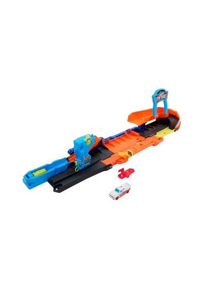 Hot Wheels 2in1 Dönüşebilen Garaj Oyun Seti - Fırlatıcılı Araba Ve Pist Seti