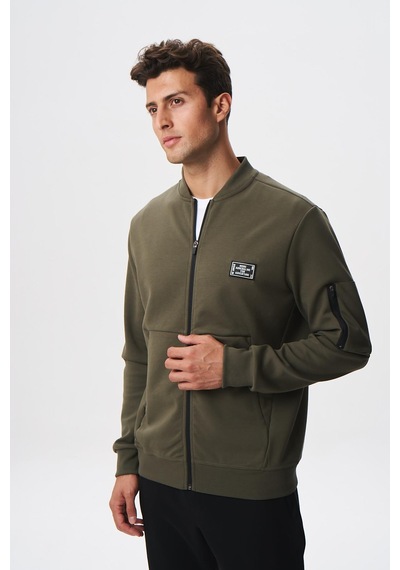 AR-MA Arma Erkek Slim Fit Scuba Su Geçirmeyen Kumaş Basic Kol Cepli Tam Fermuar Kolej Yaka Sweatshirt K28324988301 Haki AR-MA Arma Erkek Slim Fit Scuba Su Geçirmeyen Kumaş Basic Kol Cepli Tam Fermuar Kolej Yaka Sweatshirt K28324988301 Haki